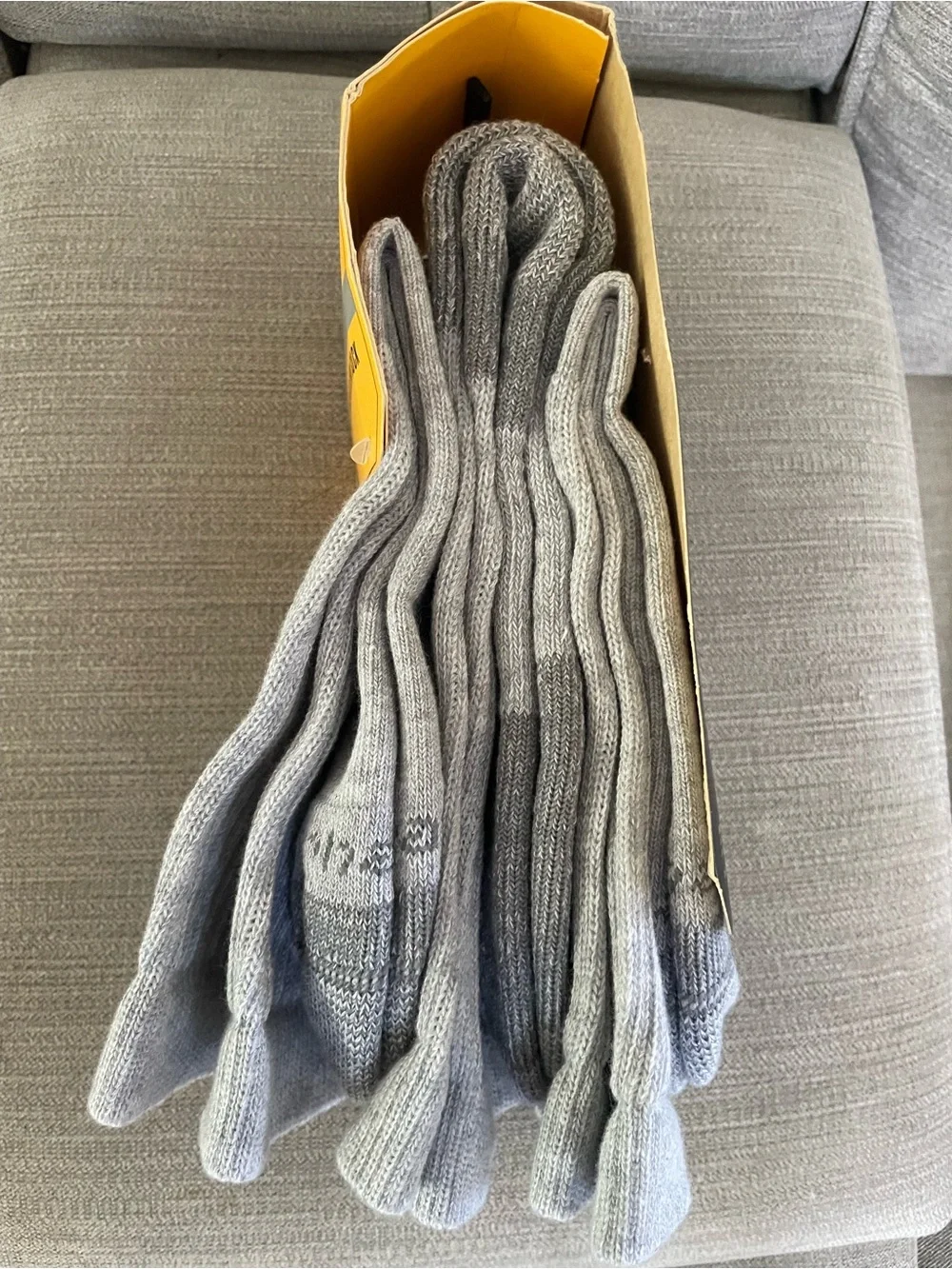 Carhartt Light Gray Midweight Cotton Blend Crew Socks (3-Pack) men’s Lg 9-11.5